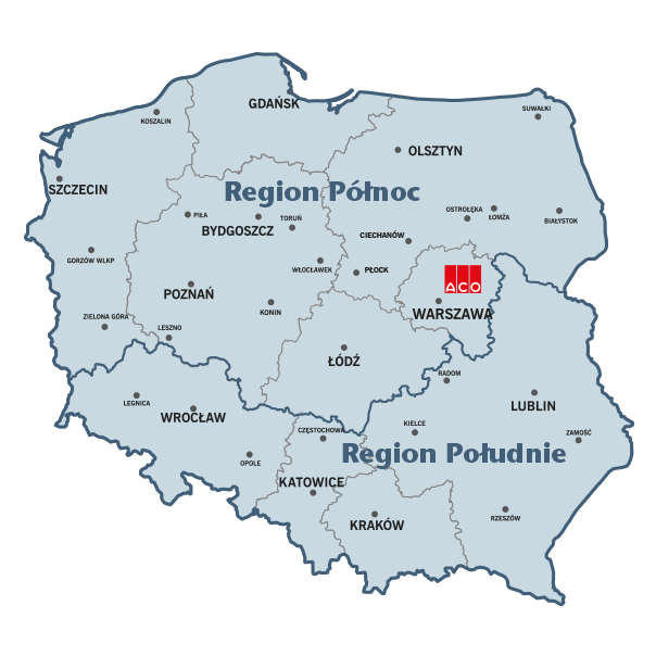 Mapa Dystrybucja Cala Polska