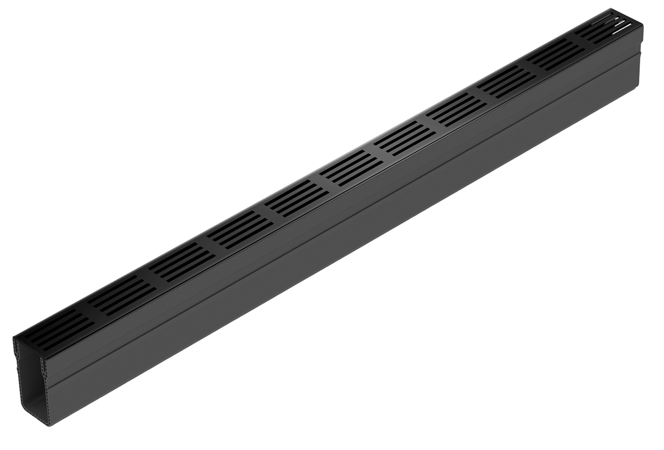 Kanał ACO Slimline z rusztem czarnym
