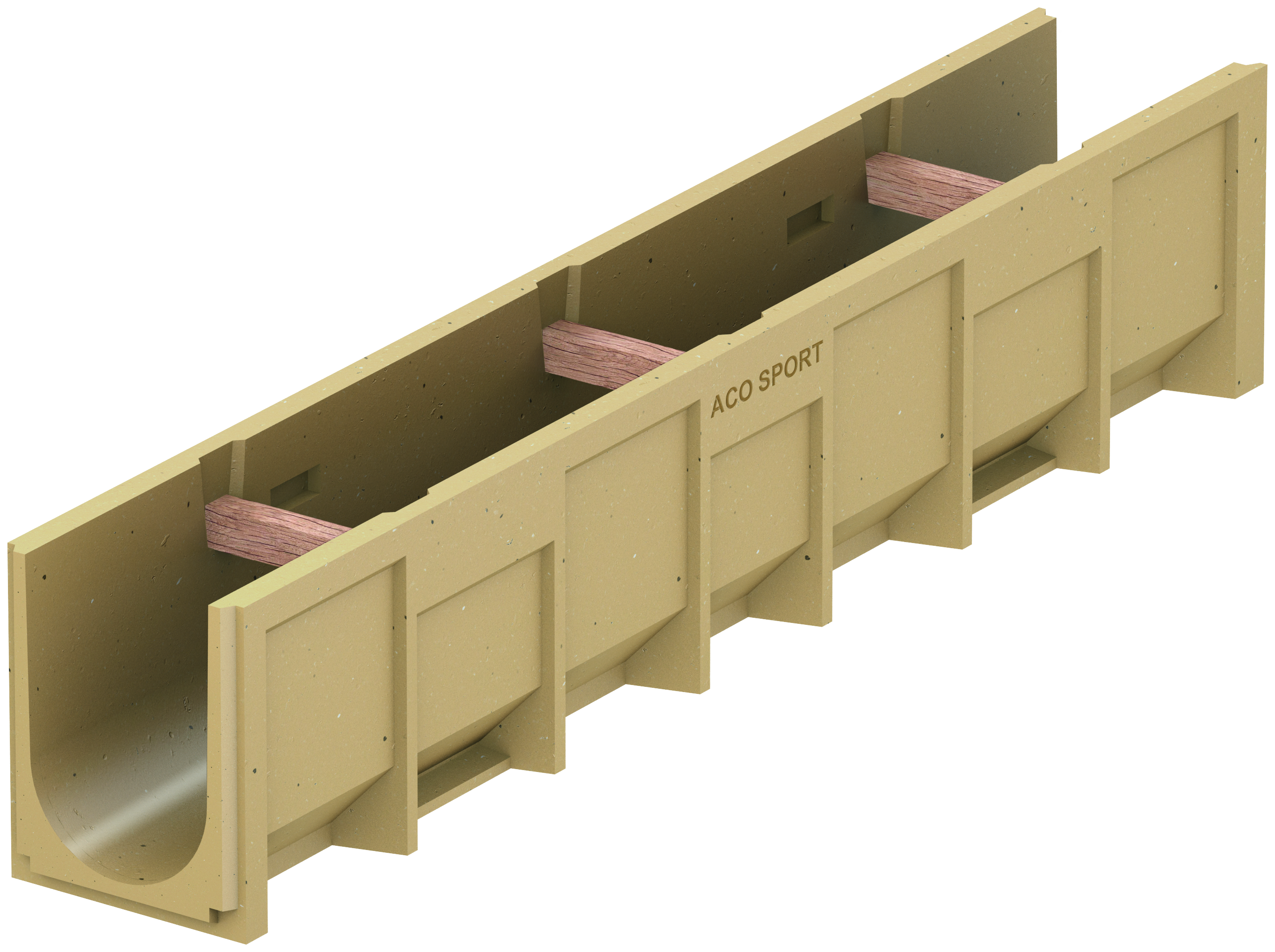 ACO SPORT kanał prosty LW125, polimerbeton