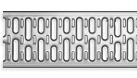 Ruszt do systemu Drain® Multiline w poprzeczne mostki wykonany ze stali nierdzewnej.