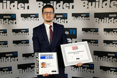 Gala Builder Awards 2019. Prezes Tomasz Łapa - Osobowość Branży 2019