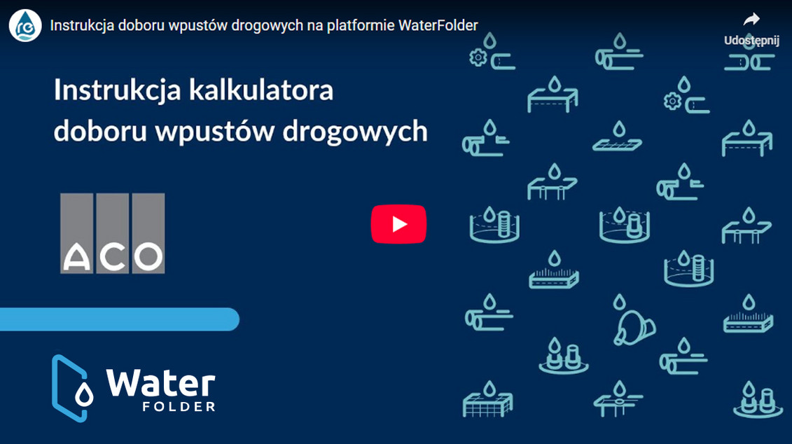 Instrukcja kalkulatora doboru wpustu drogowego