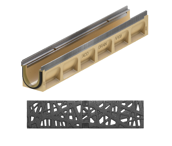 ACO Drain® Multiline Seal in z rusztem Nature